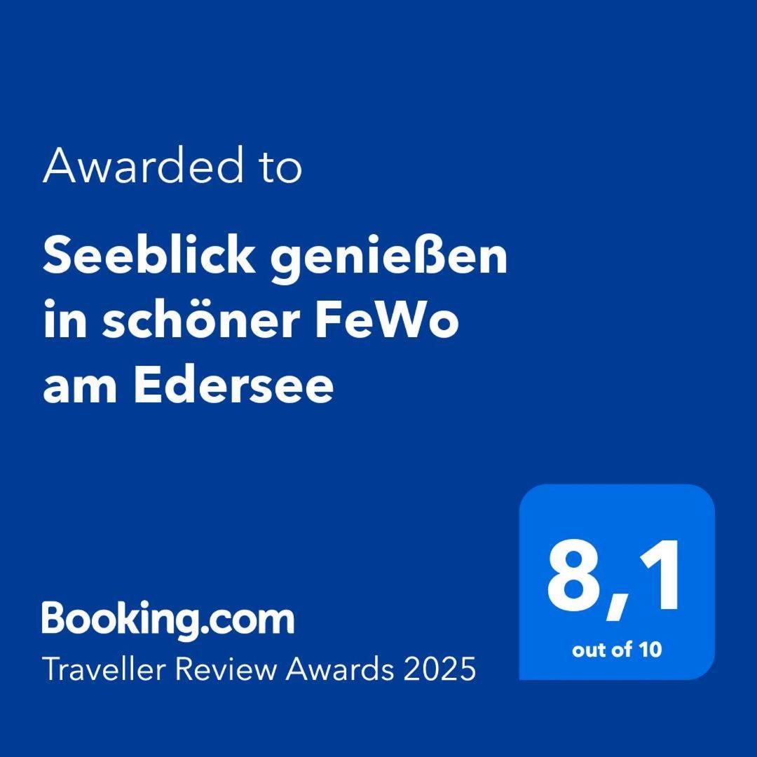 Seeblick Geniessen In Schoener Fewo Am Edersee Scheid  Εξωτερικό φωτογραφία